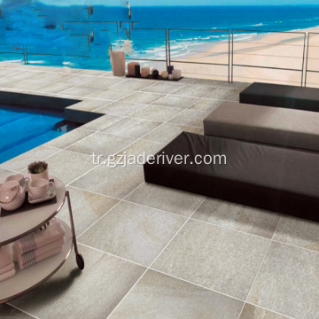 Açık Kayrak Stone600x600 Kabartmalı Kaymaz Giyici